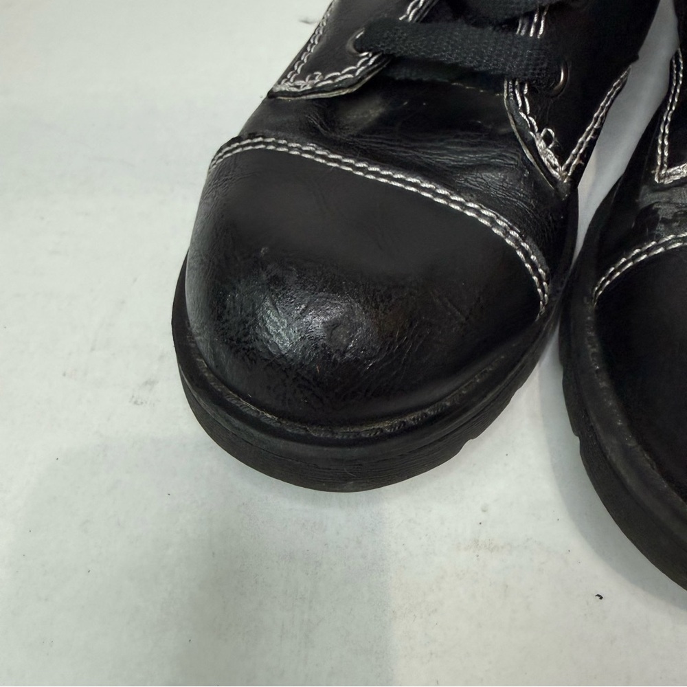 Vintage Y2K Airwalk Black Leather Lace-Up Work Shoes – Women’s 8 - Picture 7 of 9